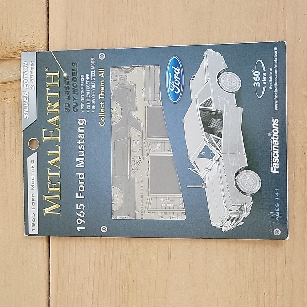 Metal Earth 3D Laser Cut Model 1865 Ford Mustang - Ages 14+